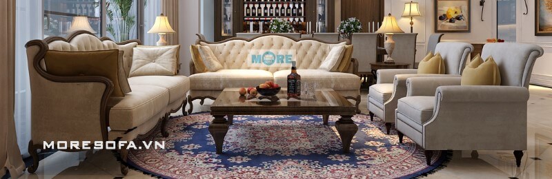 Sofa biệt thự tân cổ điển Sofa biệt thự tân cổ điển