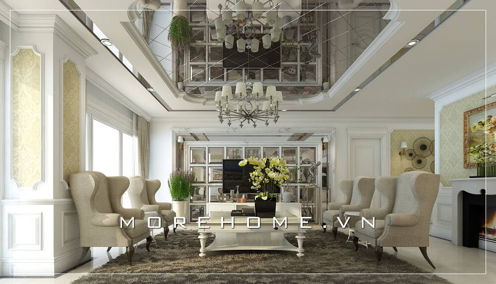 Sofa biệt thự tân cổ điển Sofa biệt thự tân cổ điển