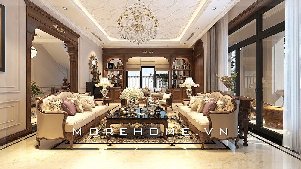 Sofa biệt thự tân cổ điển Sofa biệt thự tân cổ điển