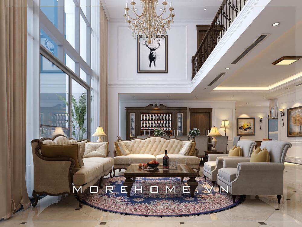 Sofa biệt thự tân cổ điển Sofa biệt thự tân cổ điển