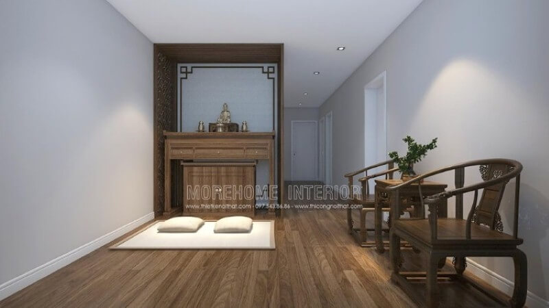 Sắp xếp nội thất phòng thờ đẹp dành cho chung cư, biệt thự, nhà phố. Mẫu thiết kế nội thất chung cư đẹp